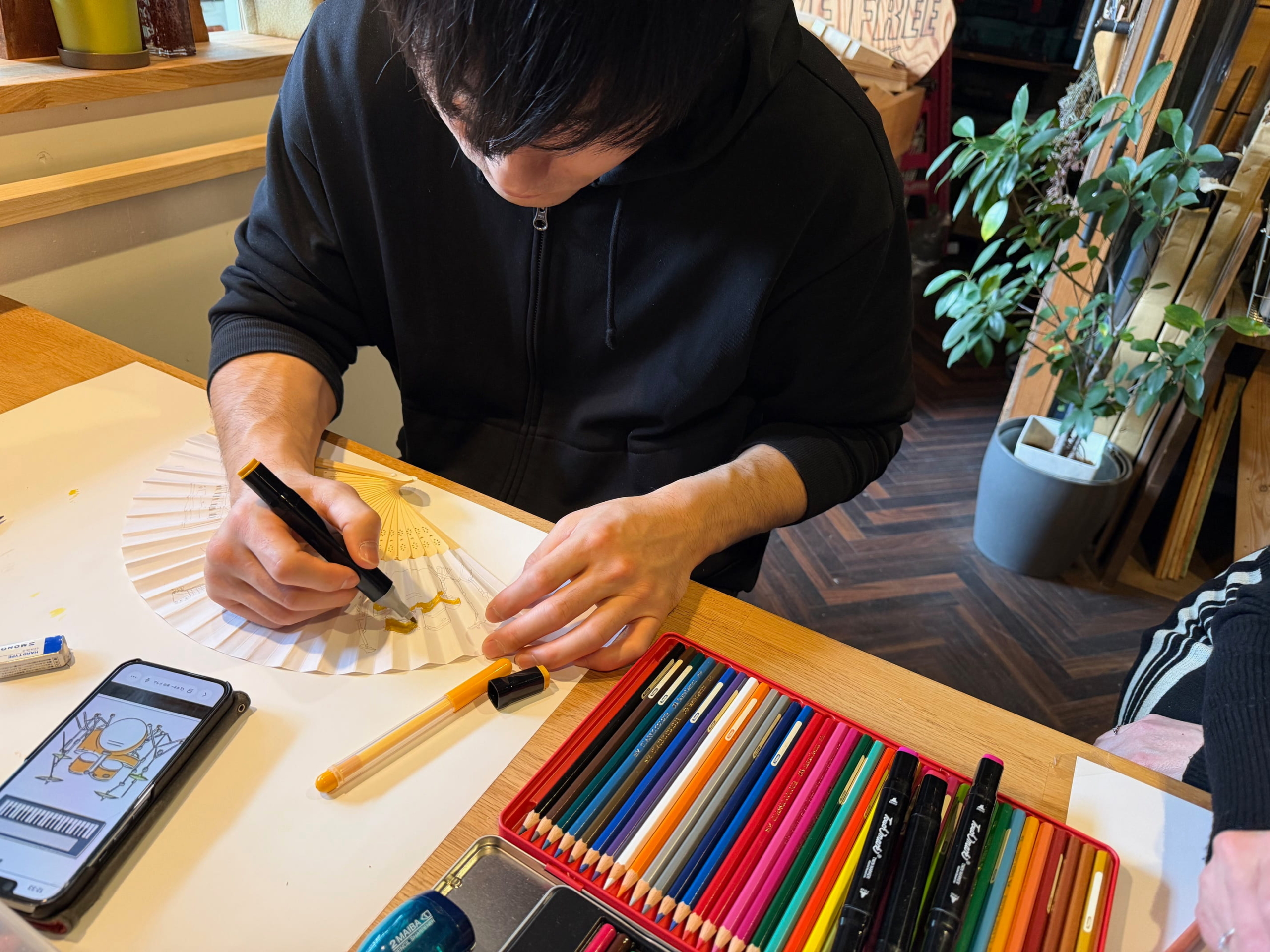 京都扇子づくり体験，京都体験，京都遊び場，DIY体験京都，京都カップル体験人気