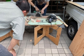 ご夫婦で楽しむDIY基本体験「丸ノコ編」