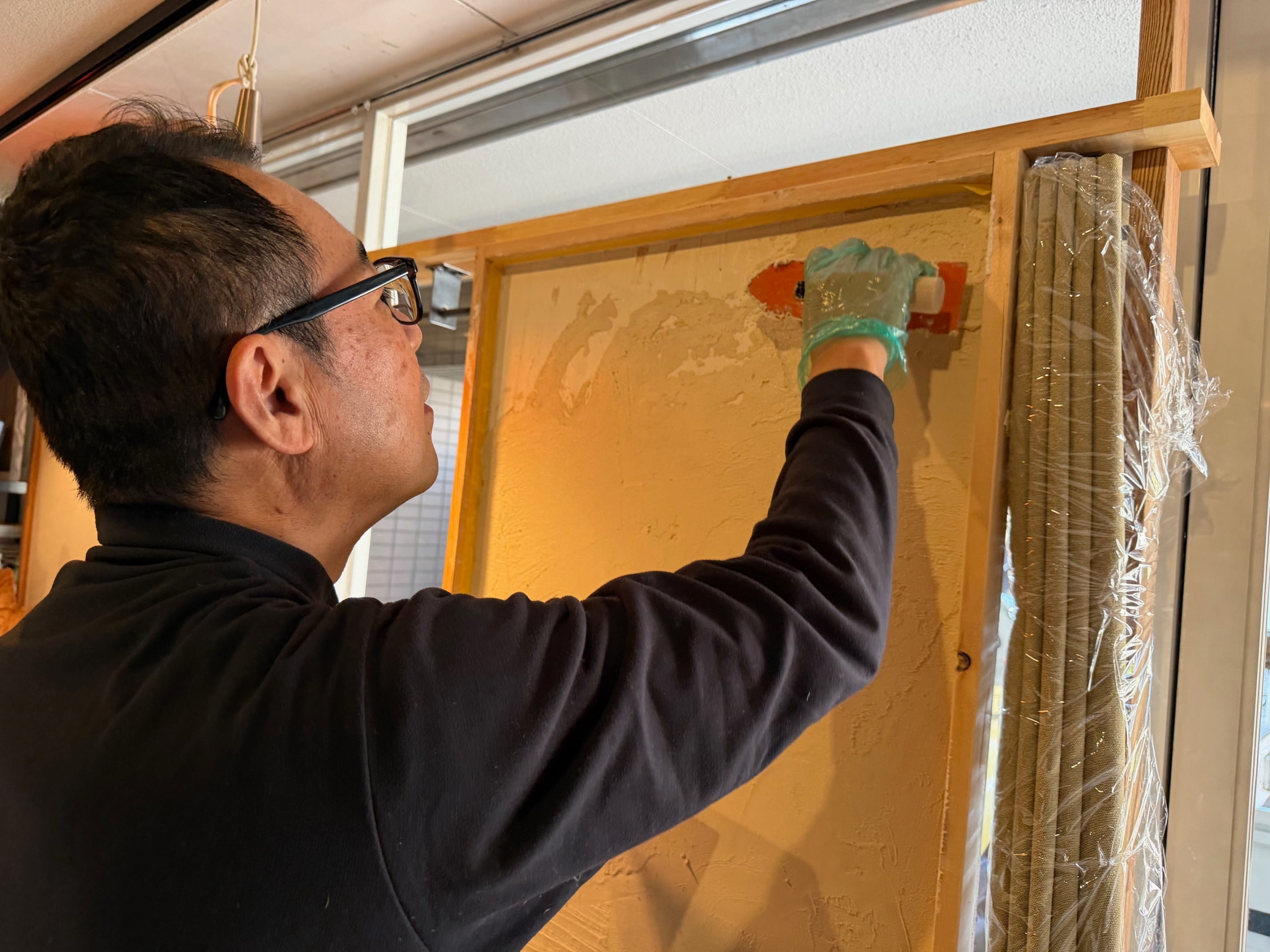 京都，塗り壁体験，塗り壁ワークショップ京都