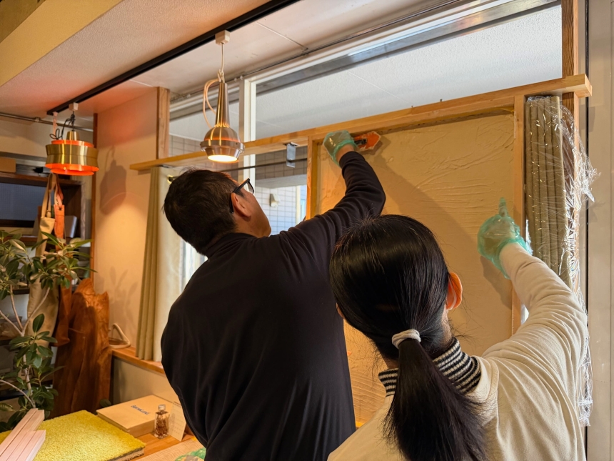 【うまーくヌレール漆喰】のヌリ体験。DIYリノベにおススメ☆