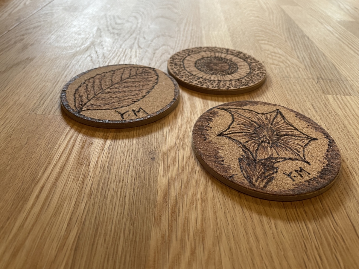 ウッドバーニングコースター体験,京都体験,京都遊び場,DIY体験京都