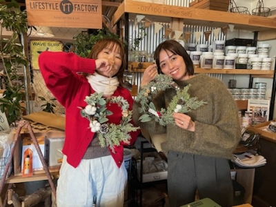 12月はコレ！大人気「クリスマスリースづくり」
