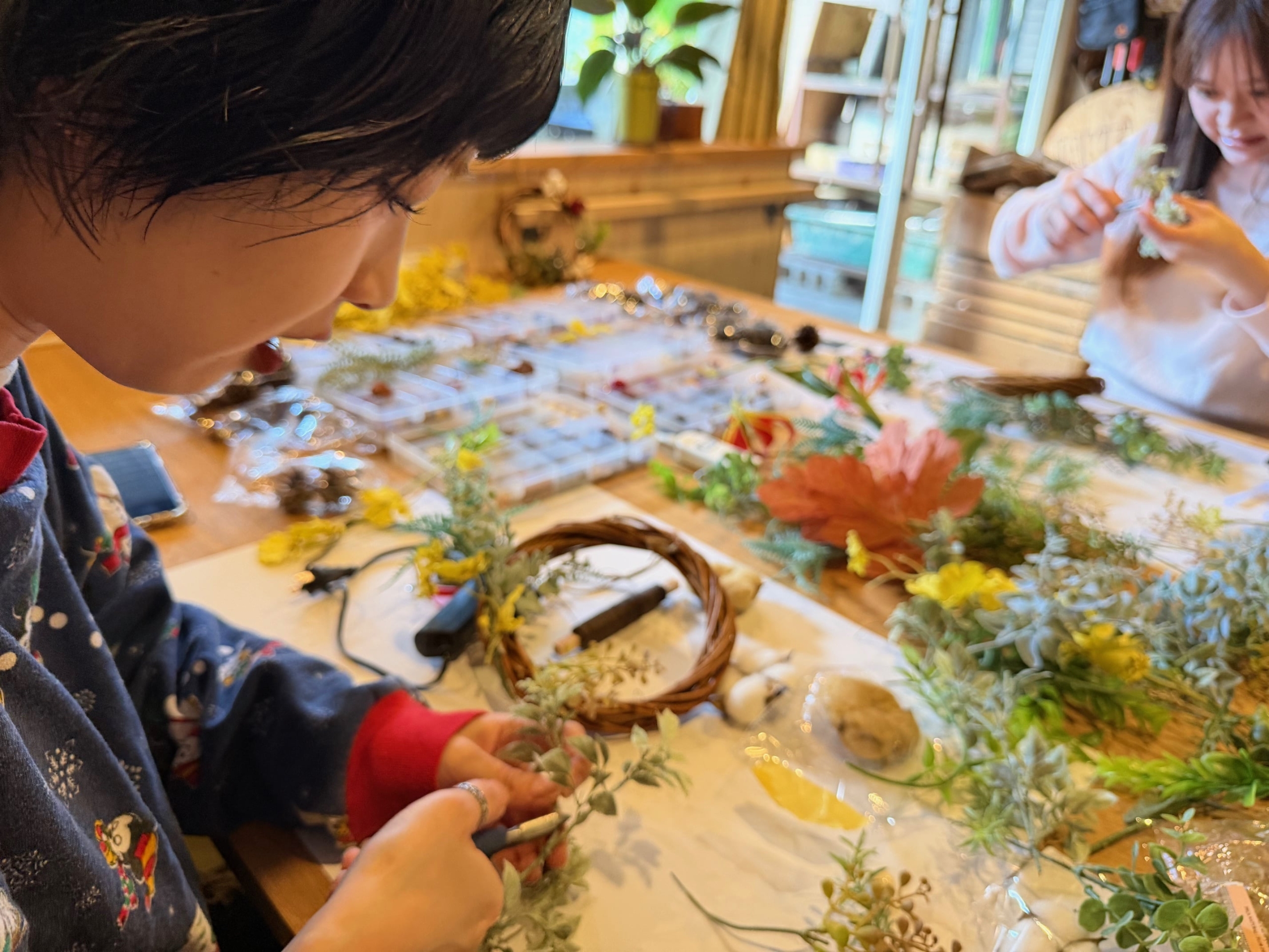 京都遊び場，京都あそびば，リースづくりワークショップ