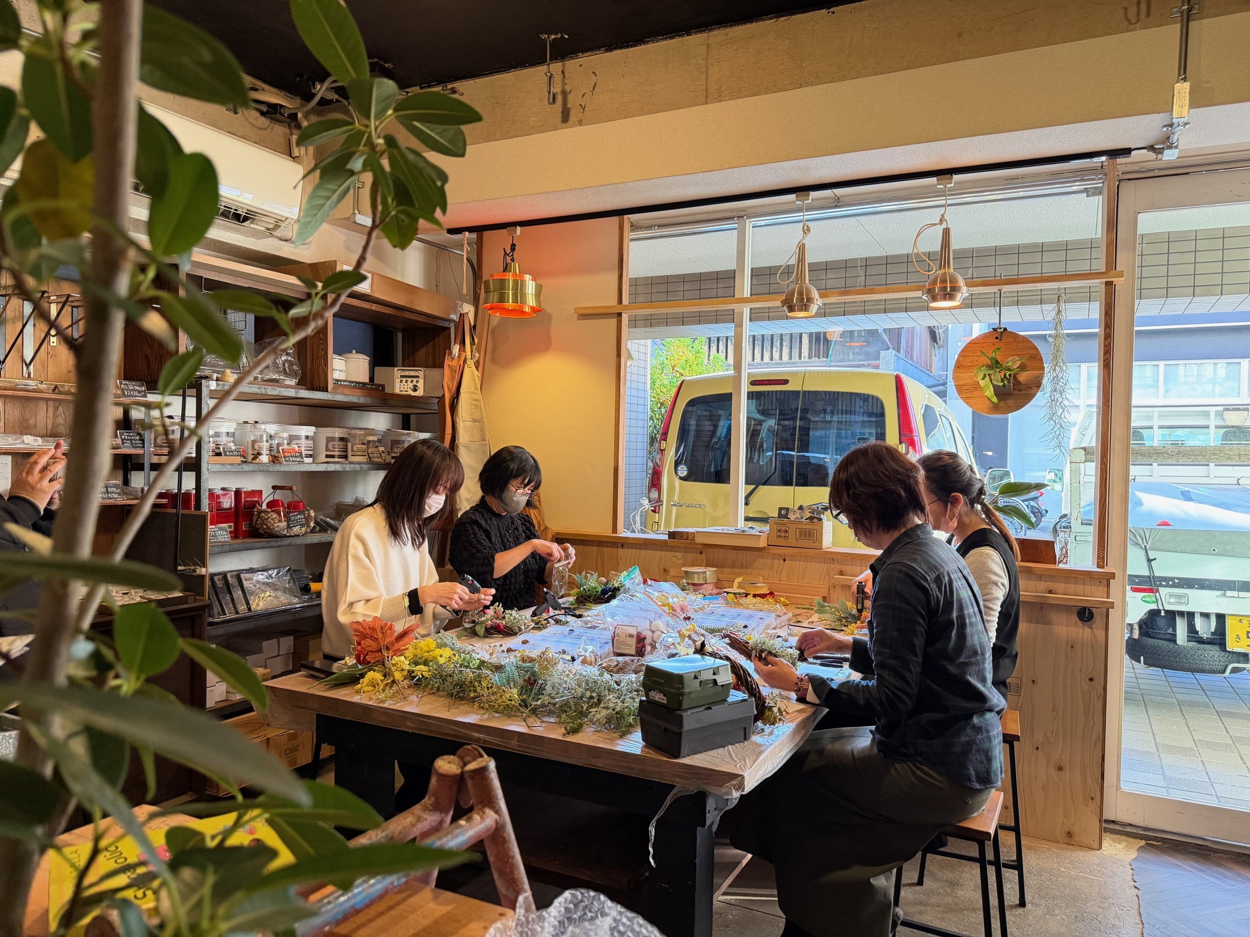 京都遊び場，京都あそびば，リースづくりワークショップ