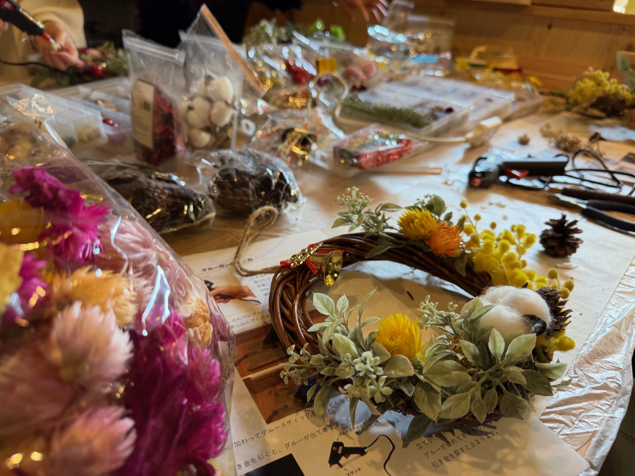 京都遊び場，京都あそびば，リースづくりワークショップ