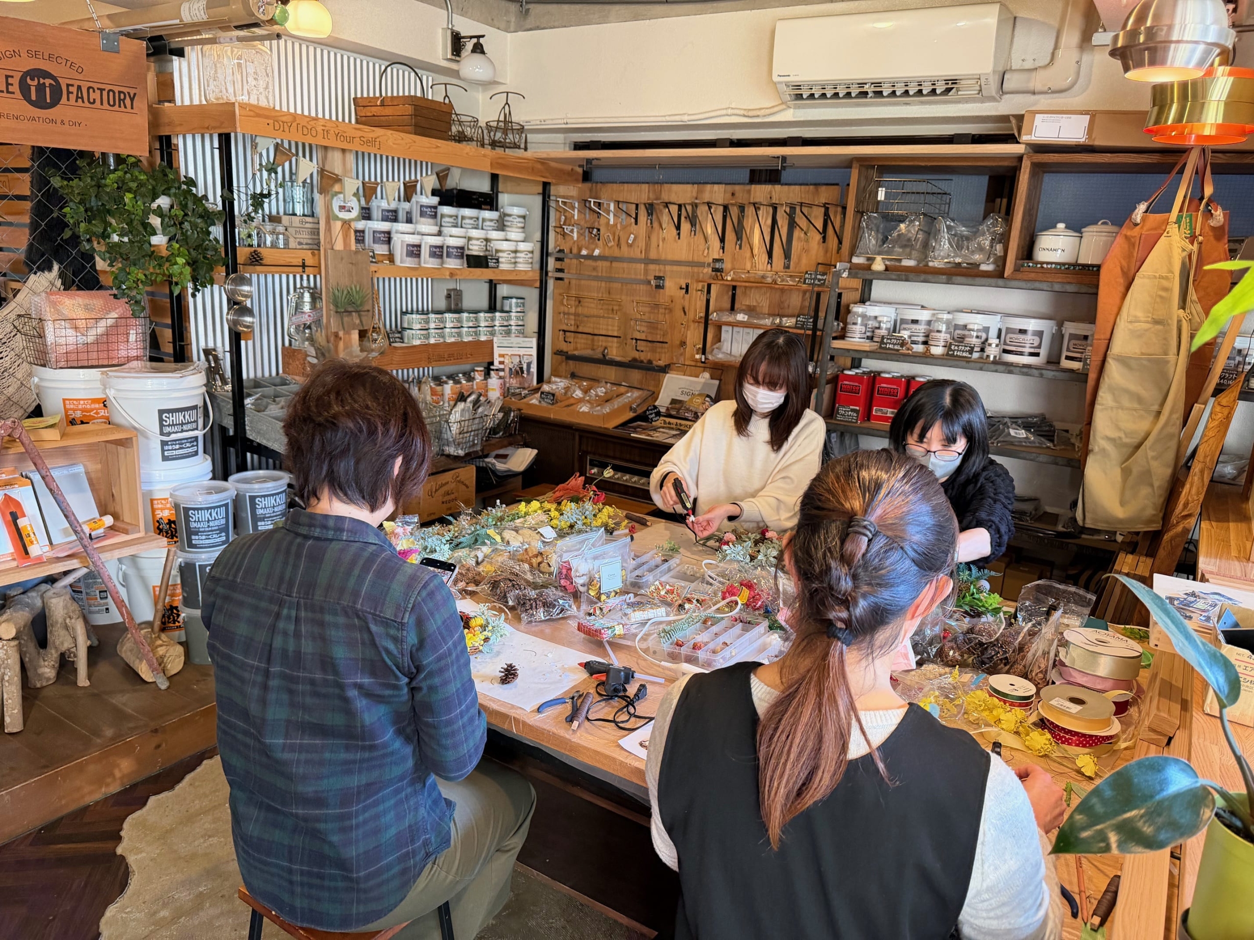 京都遊び場，京都あそびば，リースづくりワークショップ