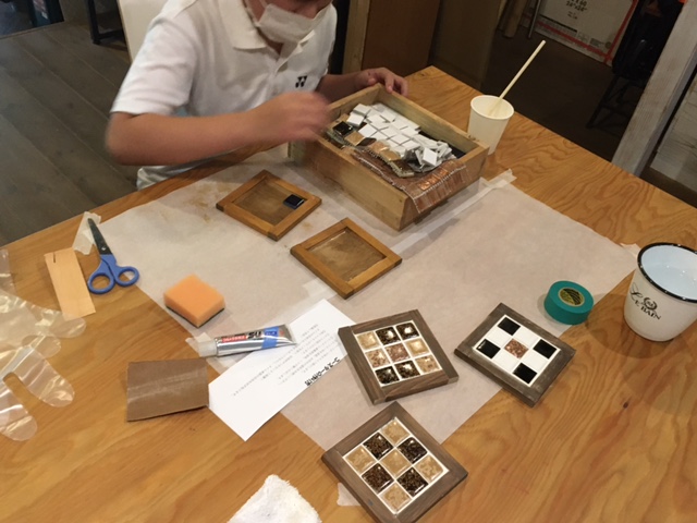 京都ワークショップ人気手作りコースター