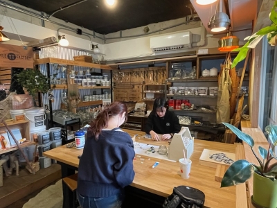 京都観光 ＋ タイルのマグネット・箸置きワークショップ♪