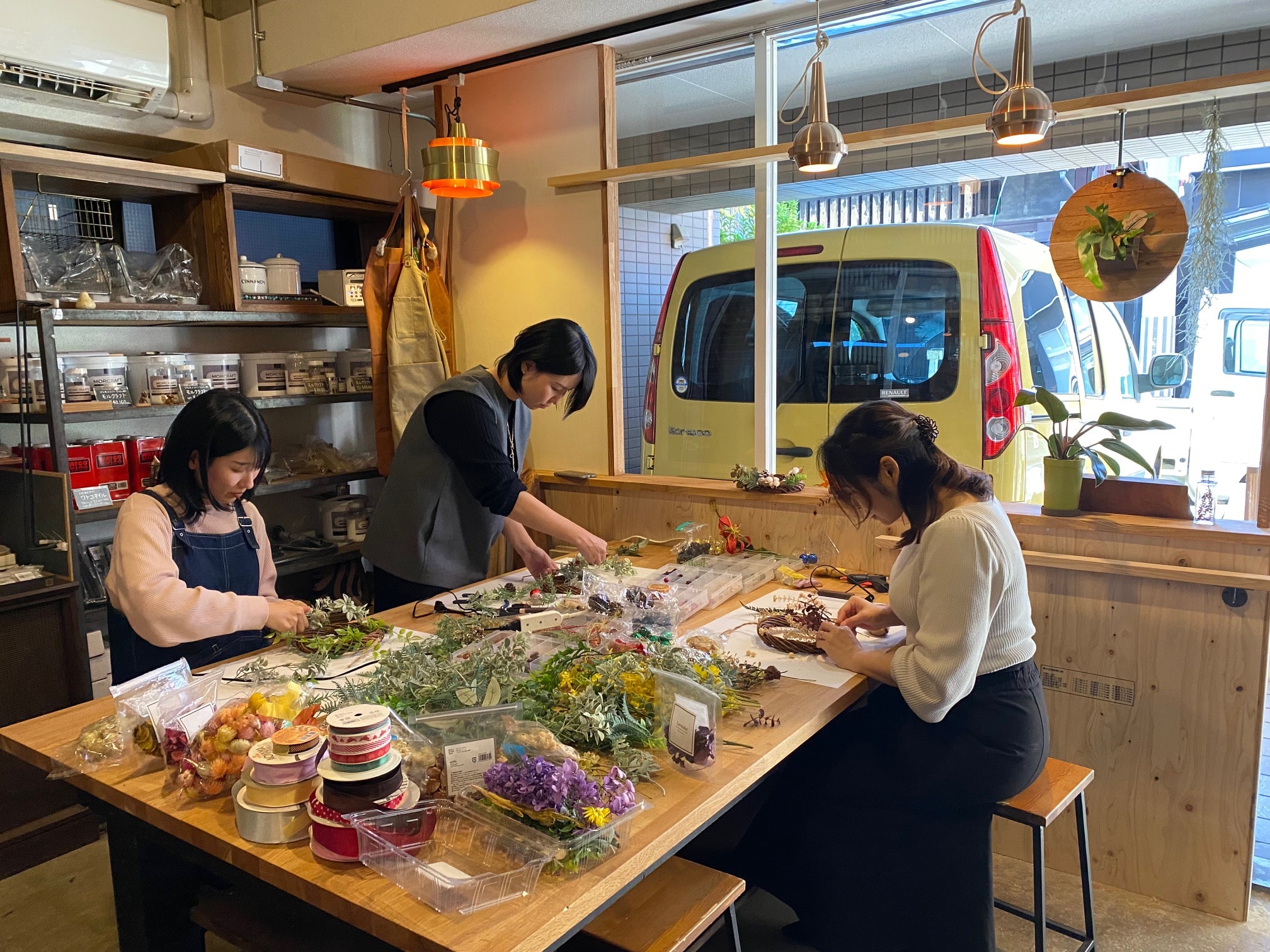 京都遊び場，リースづくりワークショップ京都，クリスマスイベント