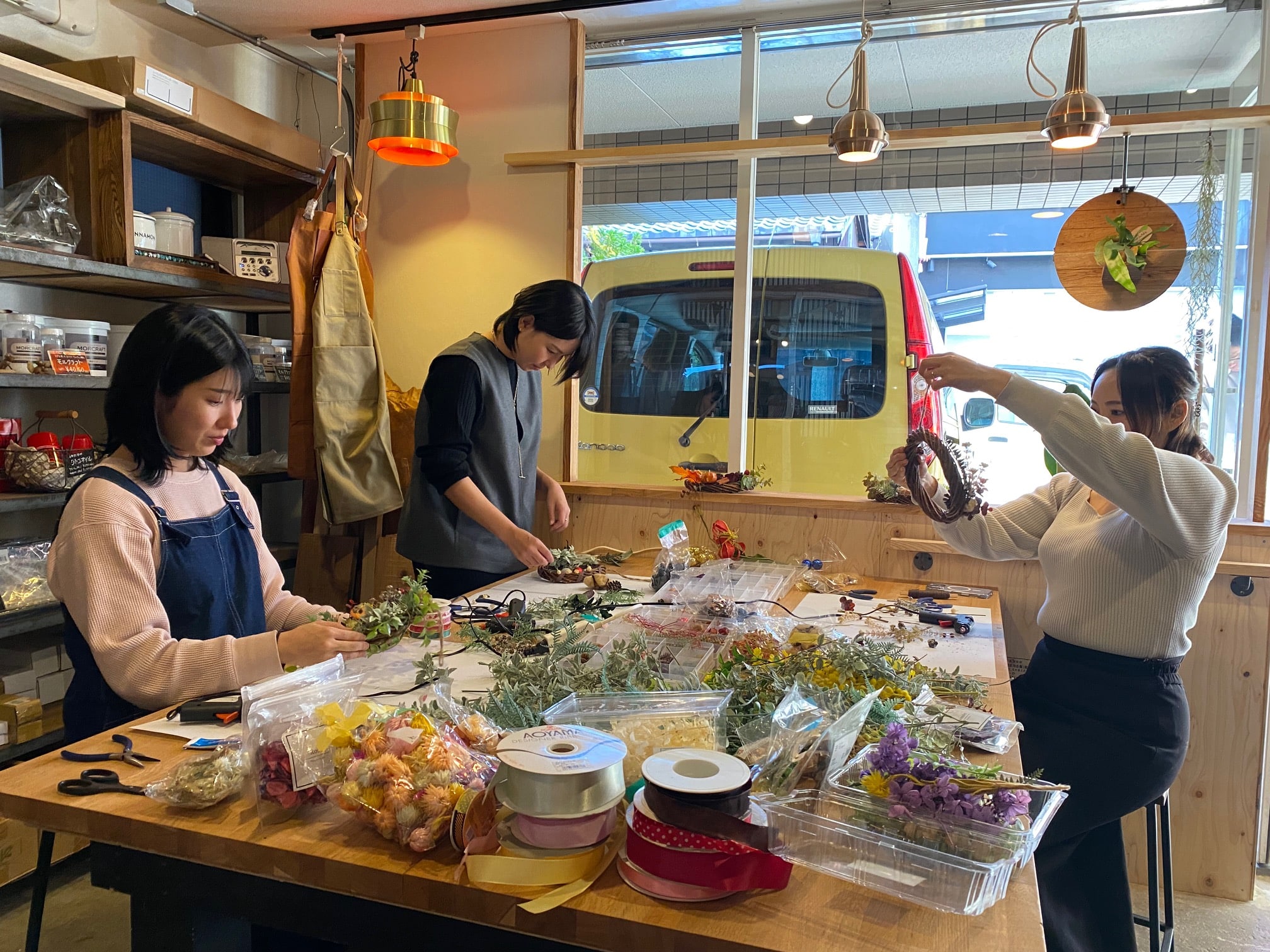 京都遊び場，リースづくりワークショップ京都，クリスマスイベント