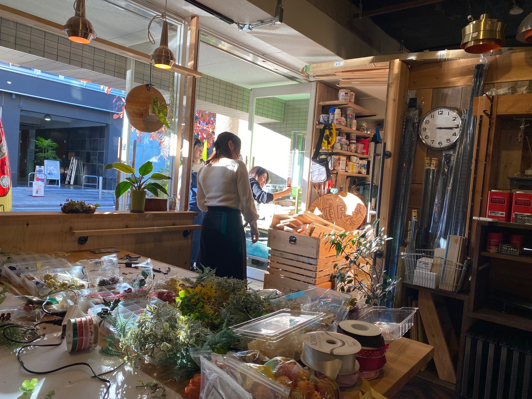 京都遊び場，リースづくりワークショップ京都，クリスマスイベント