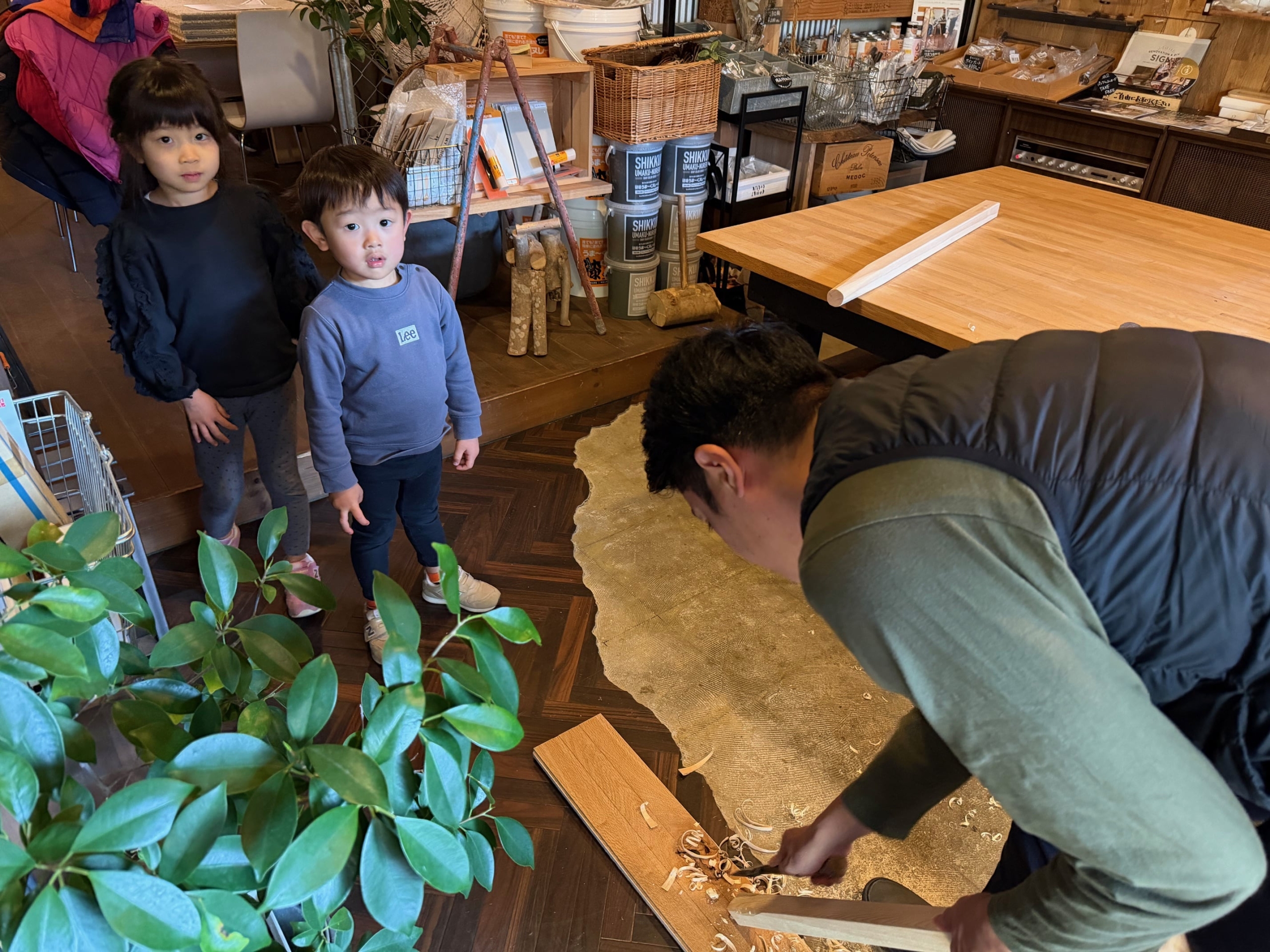 親子体験京都，三角竹馬づくり京都