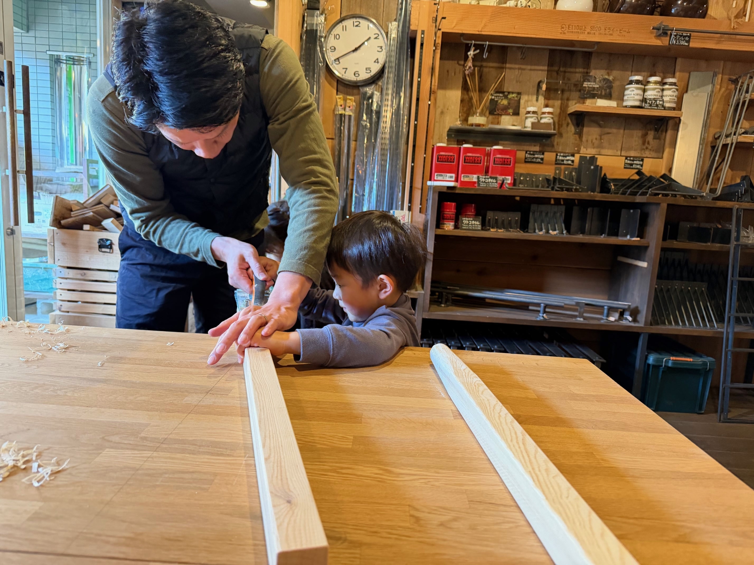 親子体験京都，三角竹馬づくり京都
