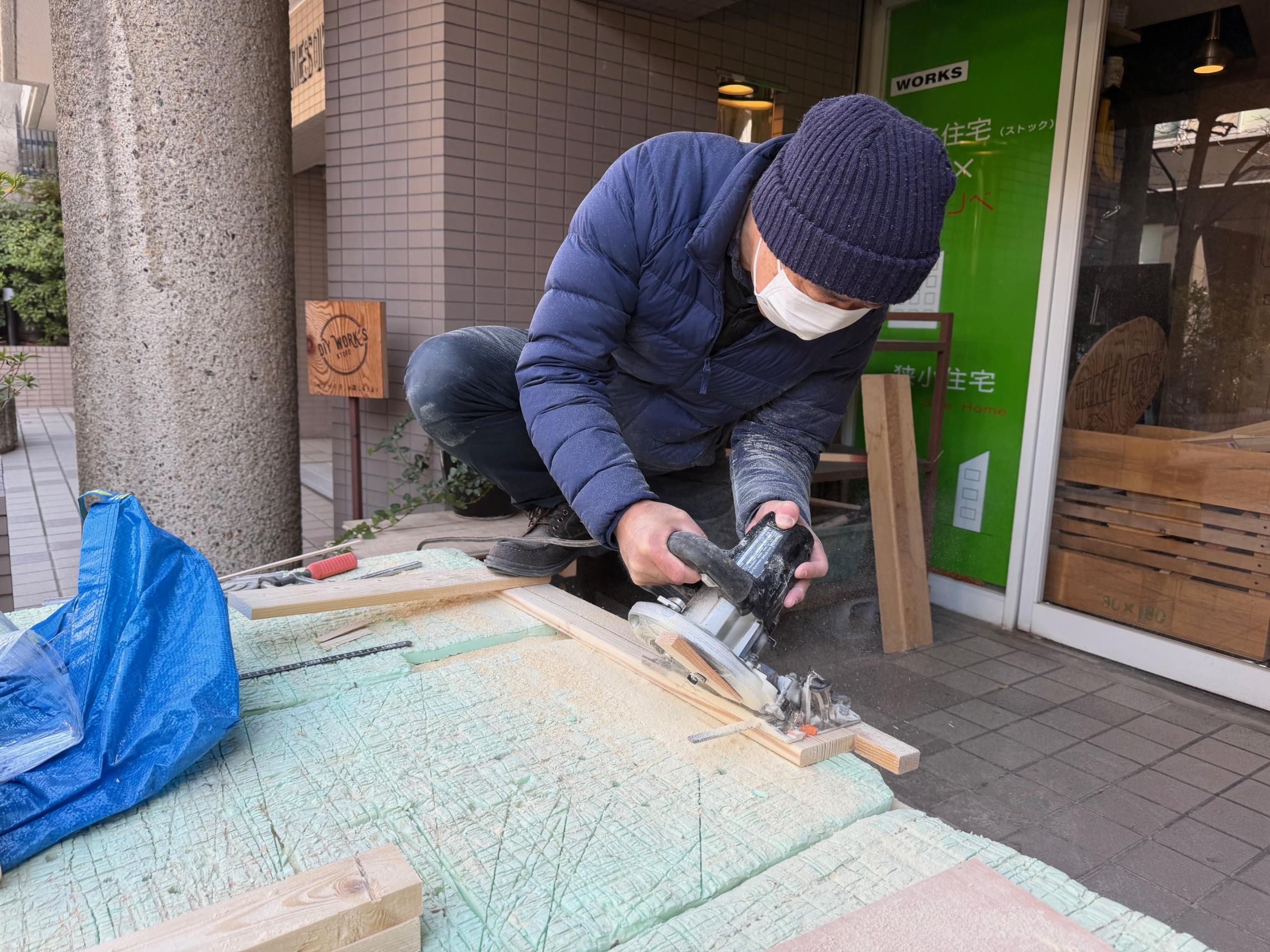 DIY京都，フレンチクリートづくり