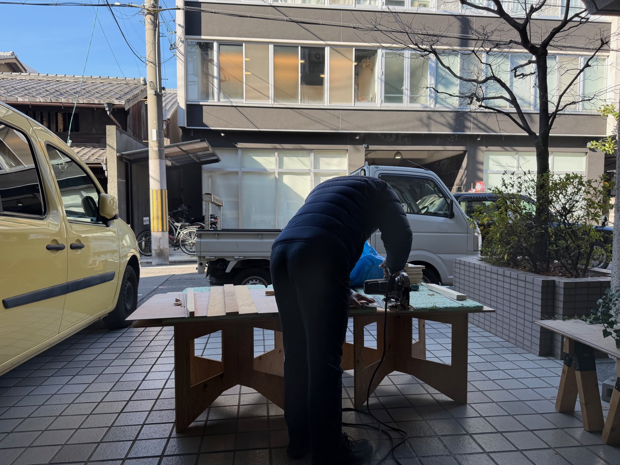 DIY京都，フレンチクリートづくり