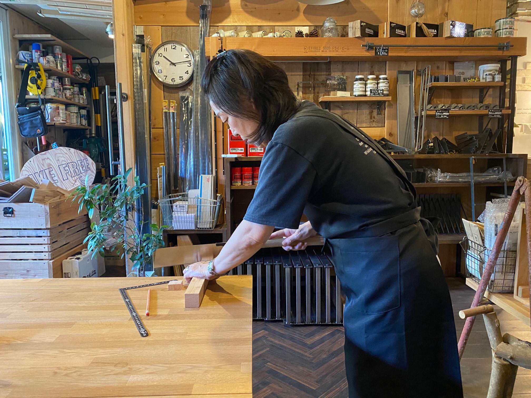 DIYレッスン京都，ノコギリの使い方，趣味のDIY