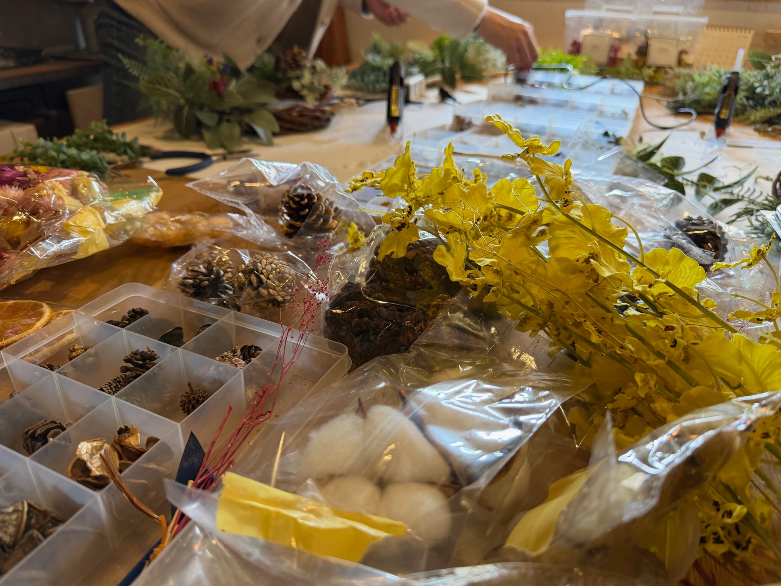 リースづくり京都，京都女子会，ワークショップ京都，京都で人気の遊び場1