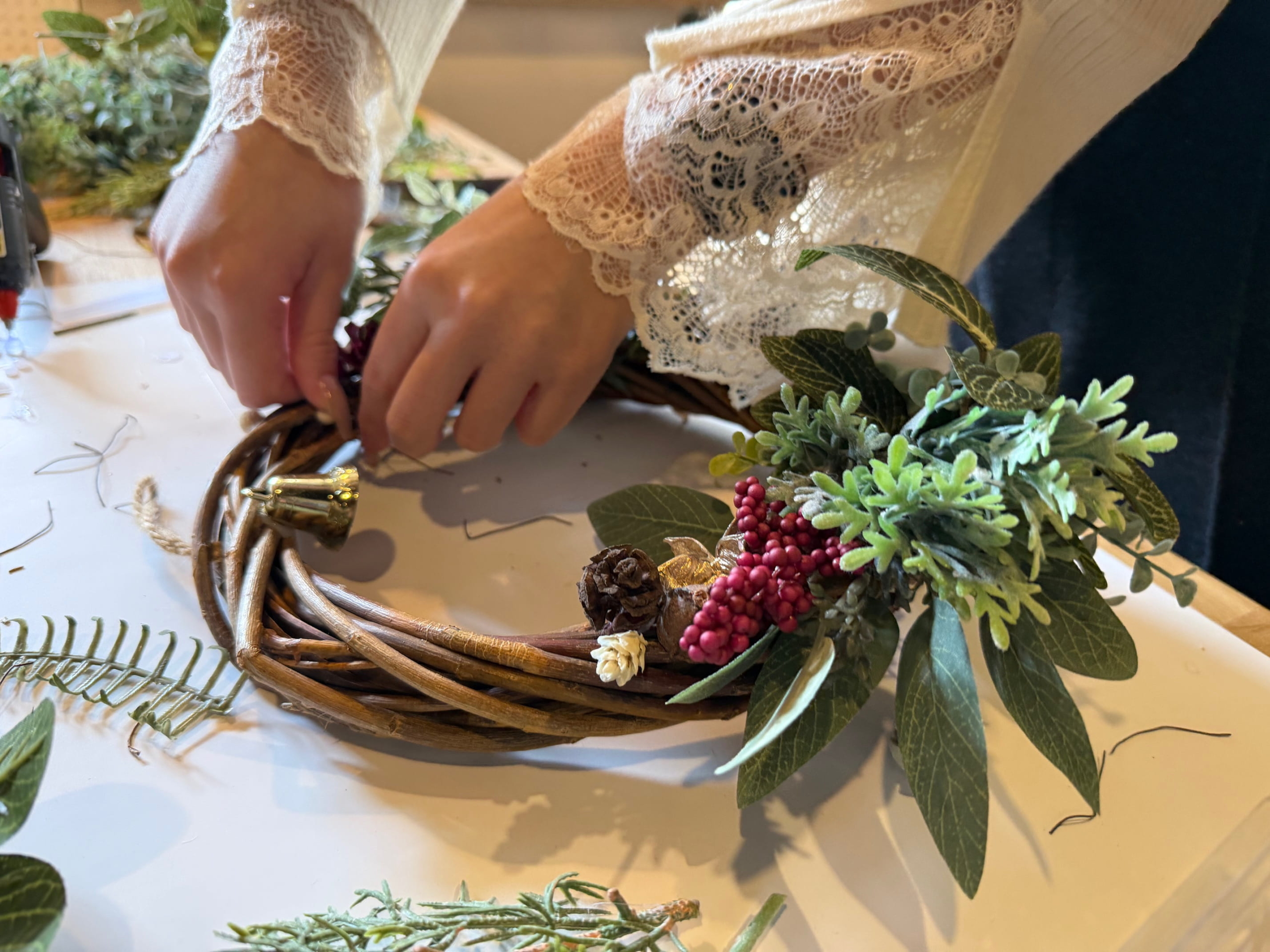 リースづくり京都，京都女子会，ワークショップ京都，京都で人気の遊び場1