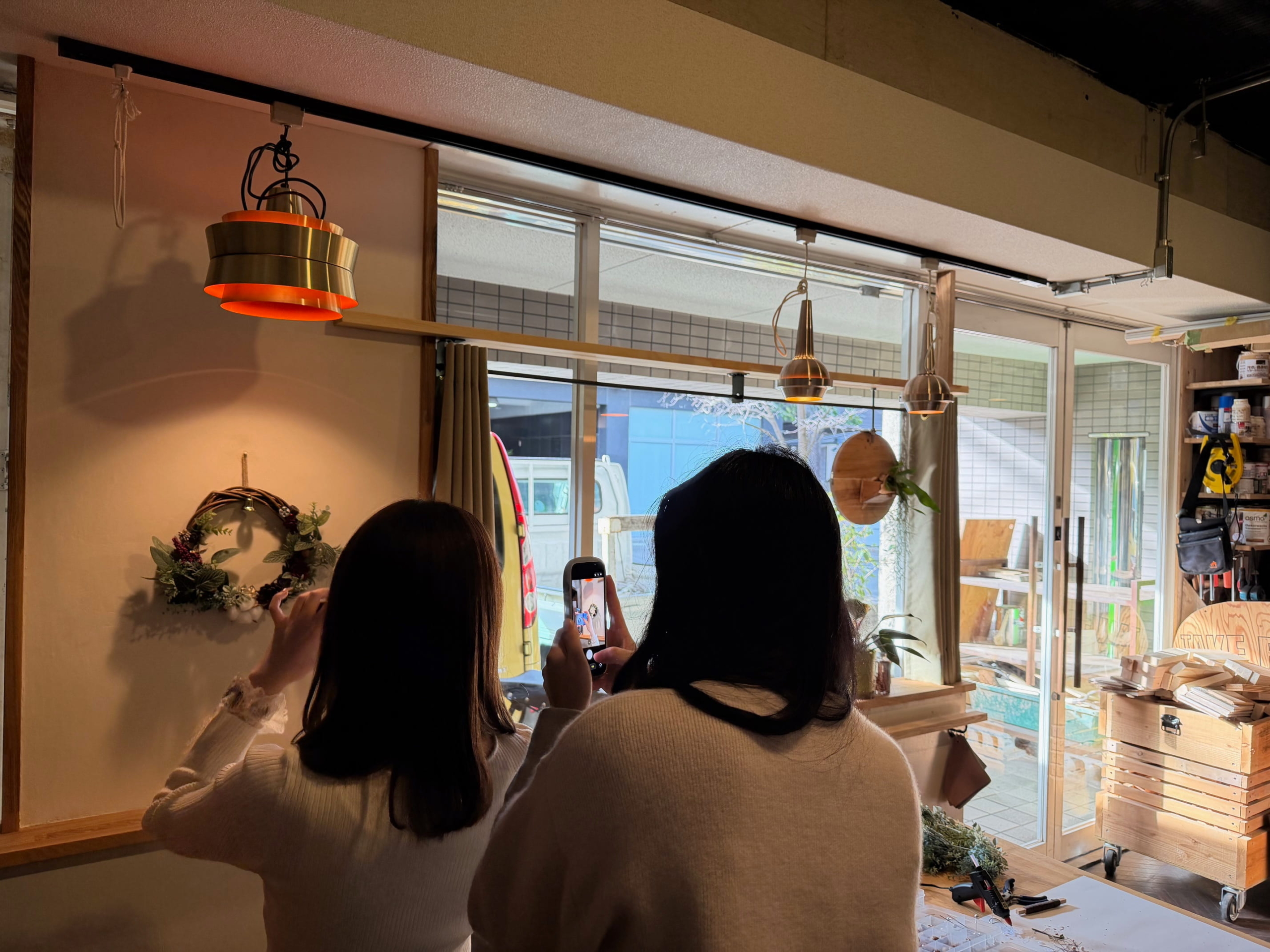 リースづくり京都，京都女子会，ワークショップ京都，京都で人気の遊び場1