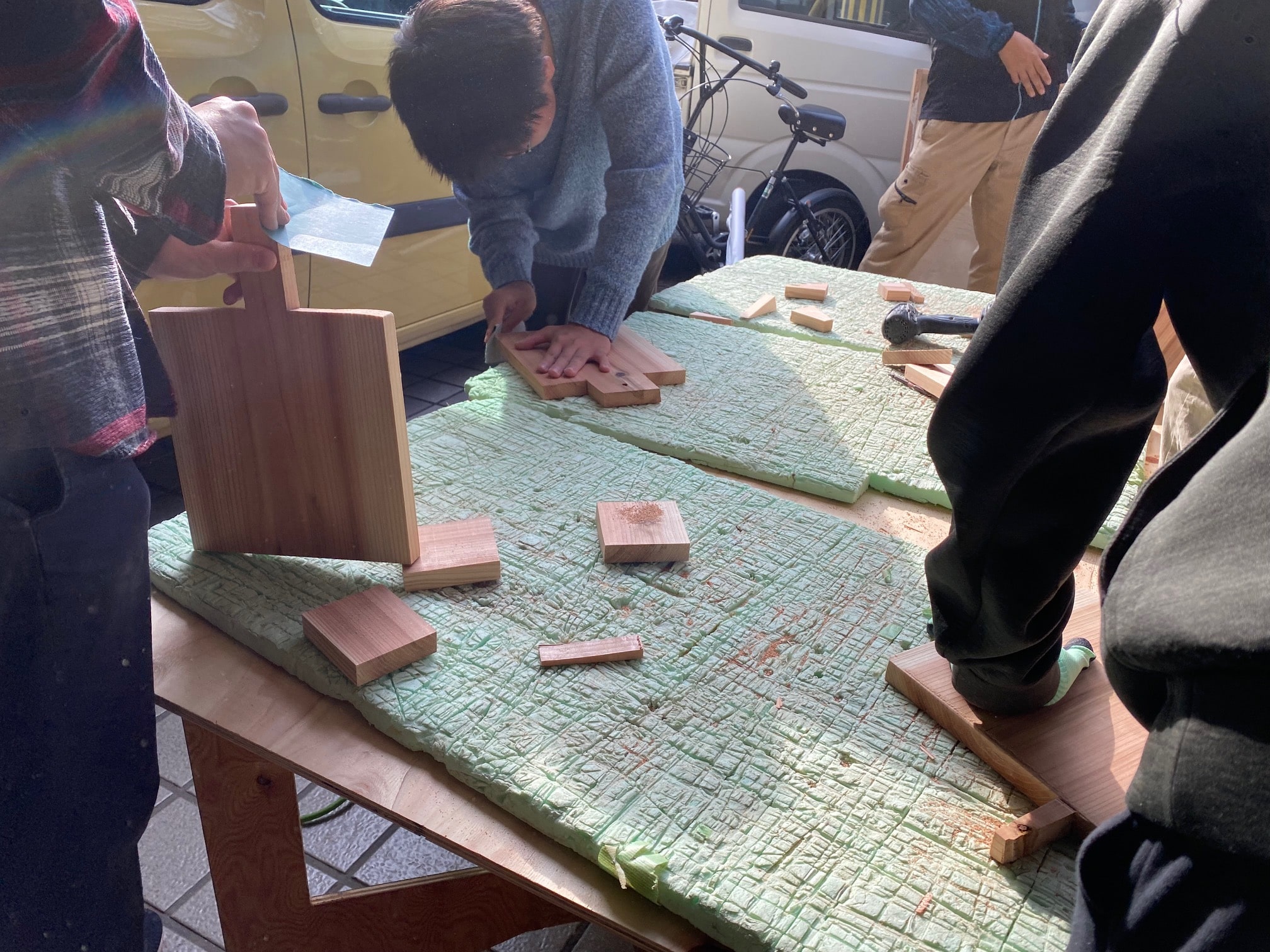 京都で人気の遊び場，京都親子体験，木工体験京都，カッティングボード