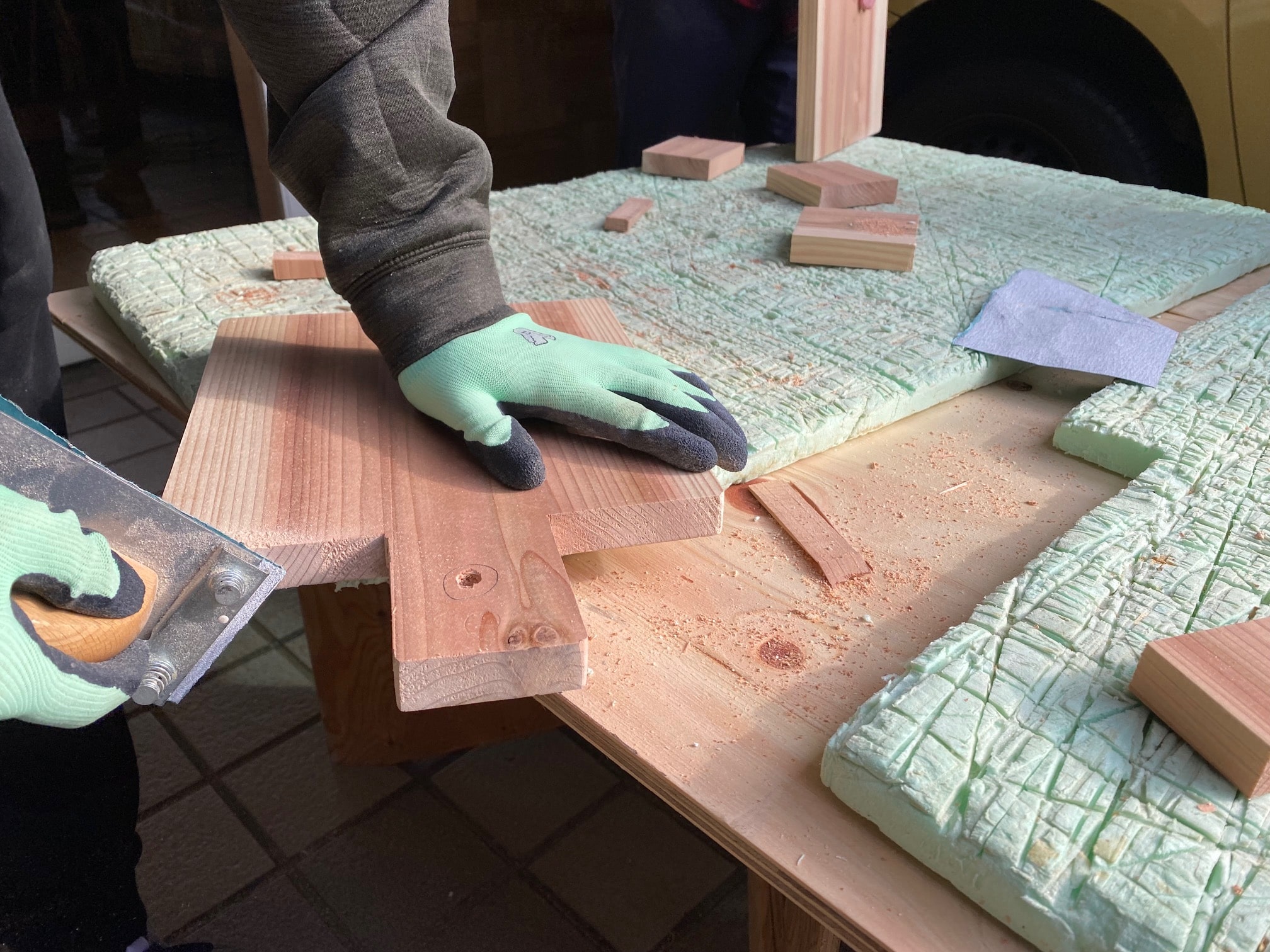 京都で人気の遊び場，京都親子体験，木工体験京都，カッティングボード