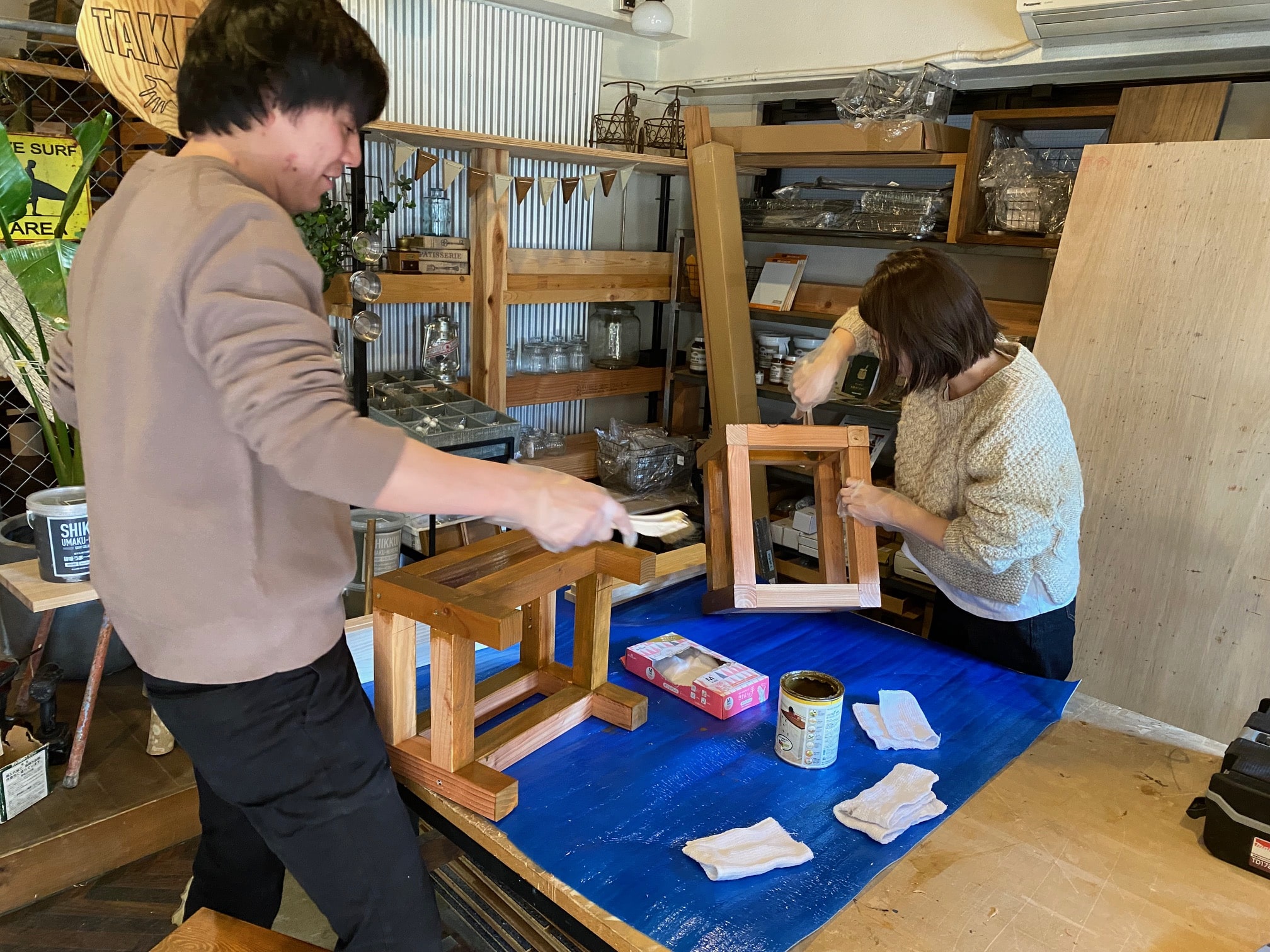 京都，カップルでワークショップ体験