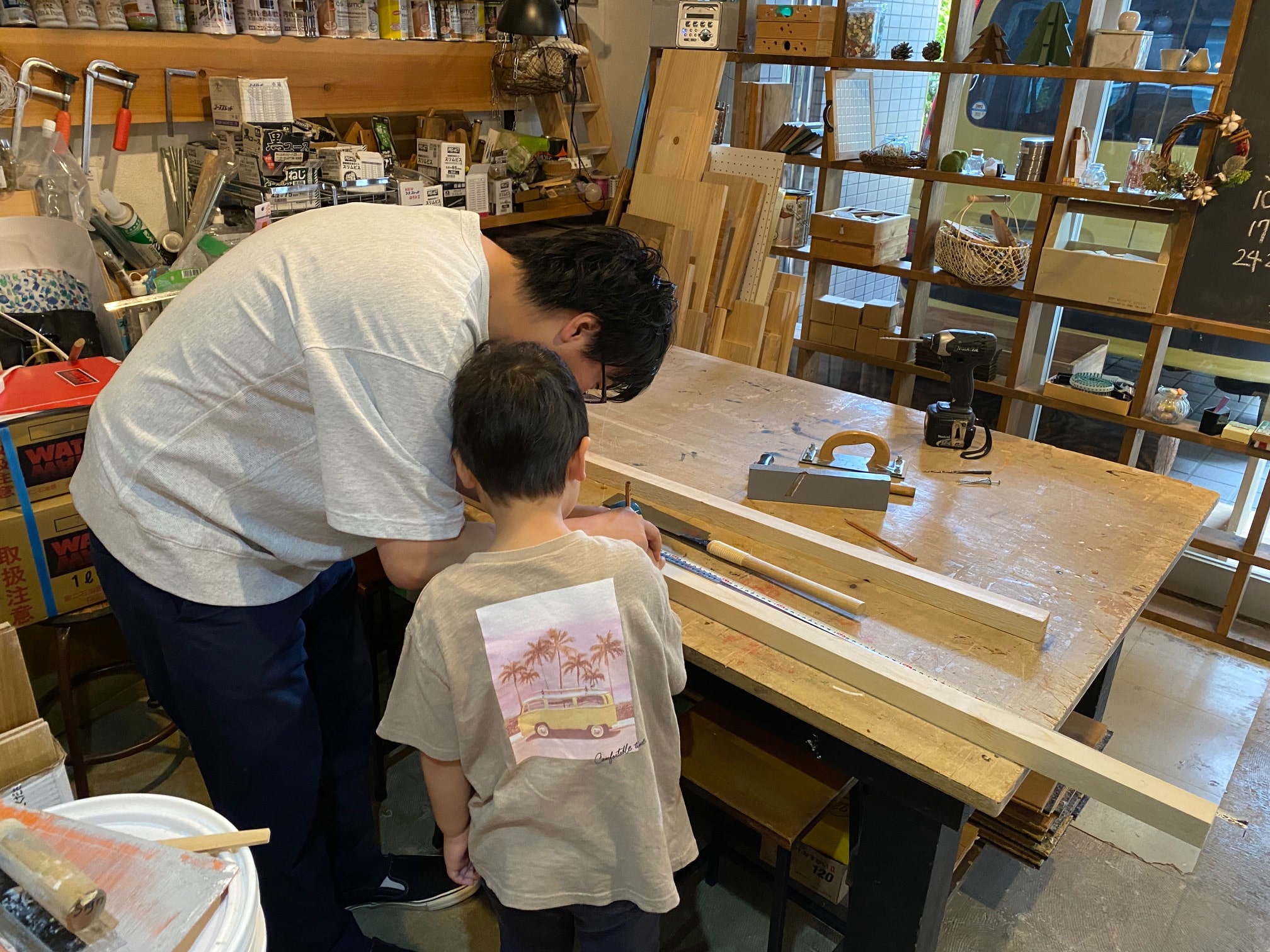 京都で親子体験，子供の工作，DIY京都2