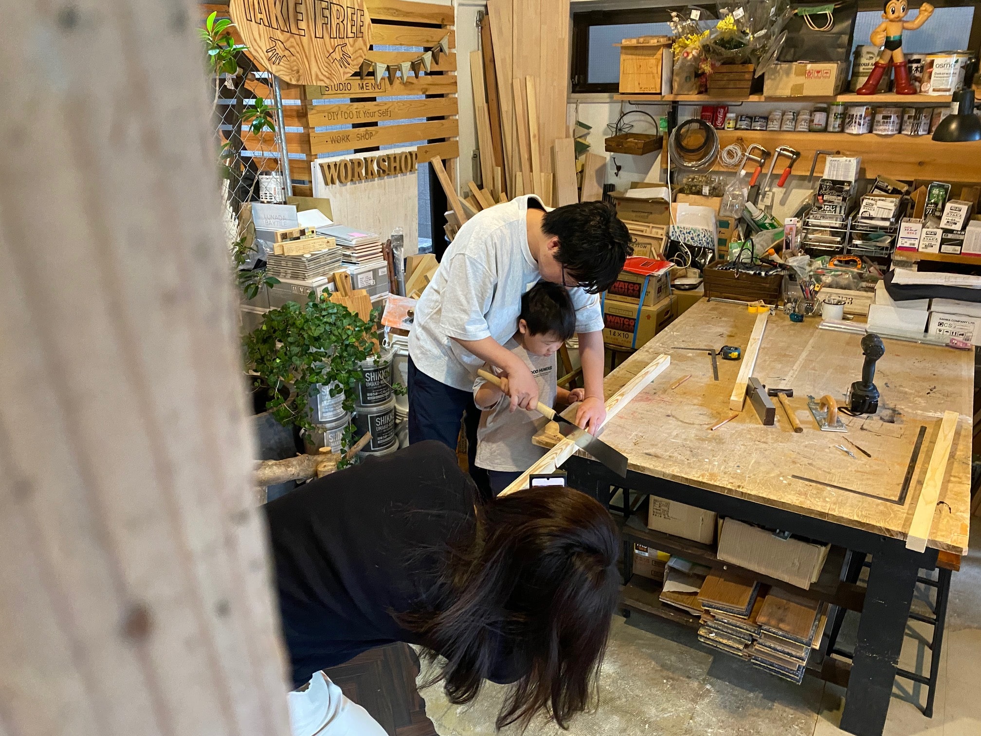 京都で親子体験，子供の工作，DIY京都3