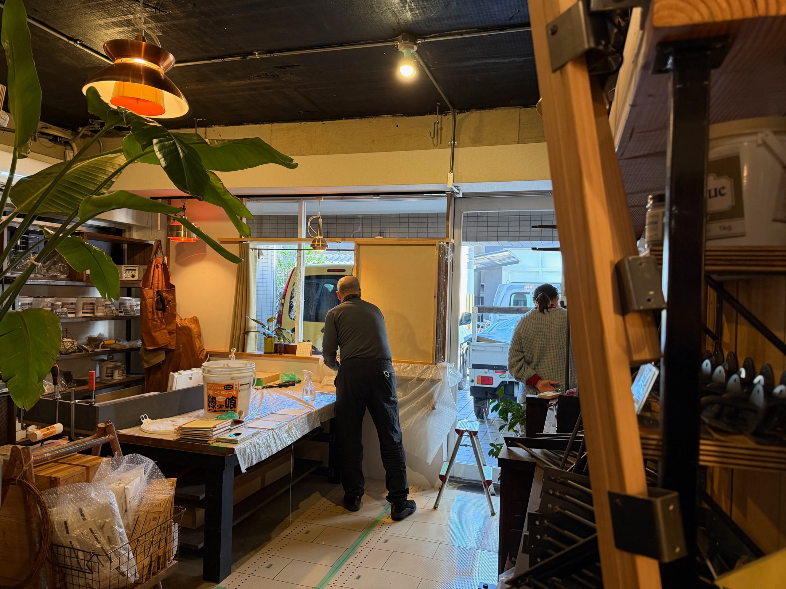 京都でヌリ壁体験，塗り壁ワークショップは株式会社サイン