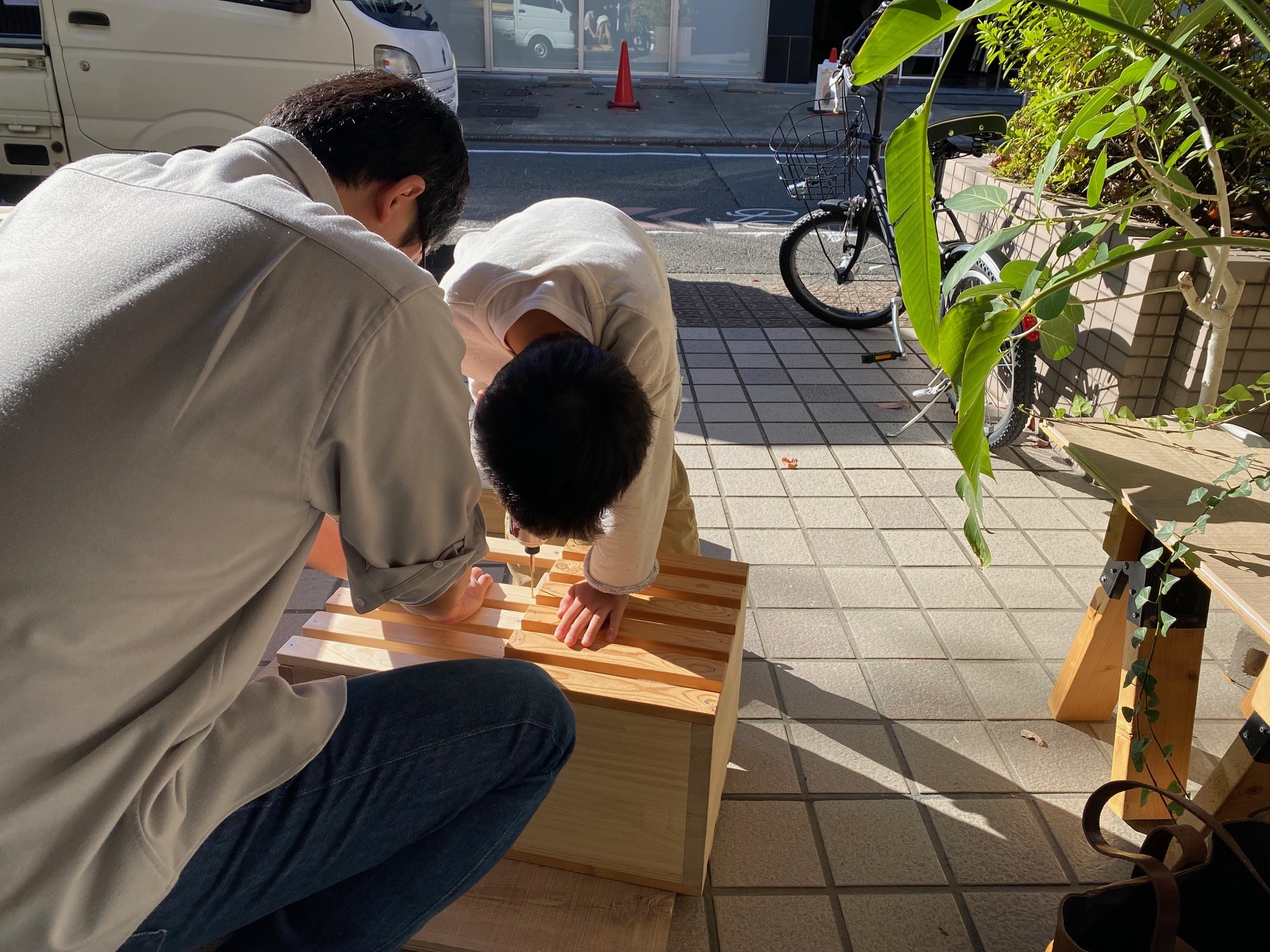 親子で木工体験，株式会社サイン，人気ワークショップ京都